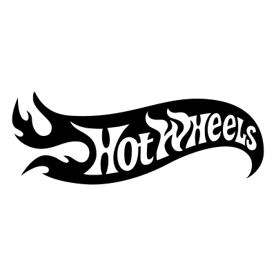 hot wheels 5 logo black and white